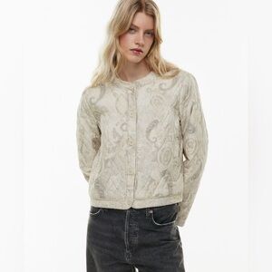 Aritzia Little Moon Journey Jacket in Matte Pearl/Tonal